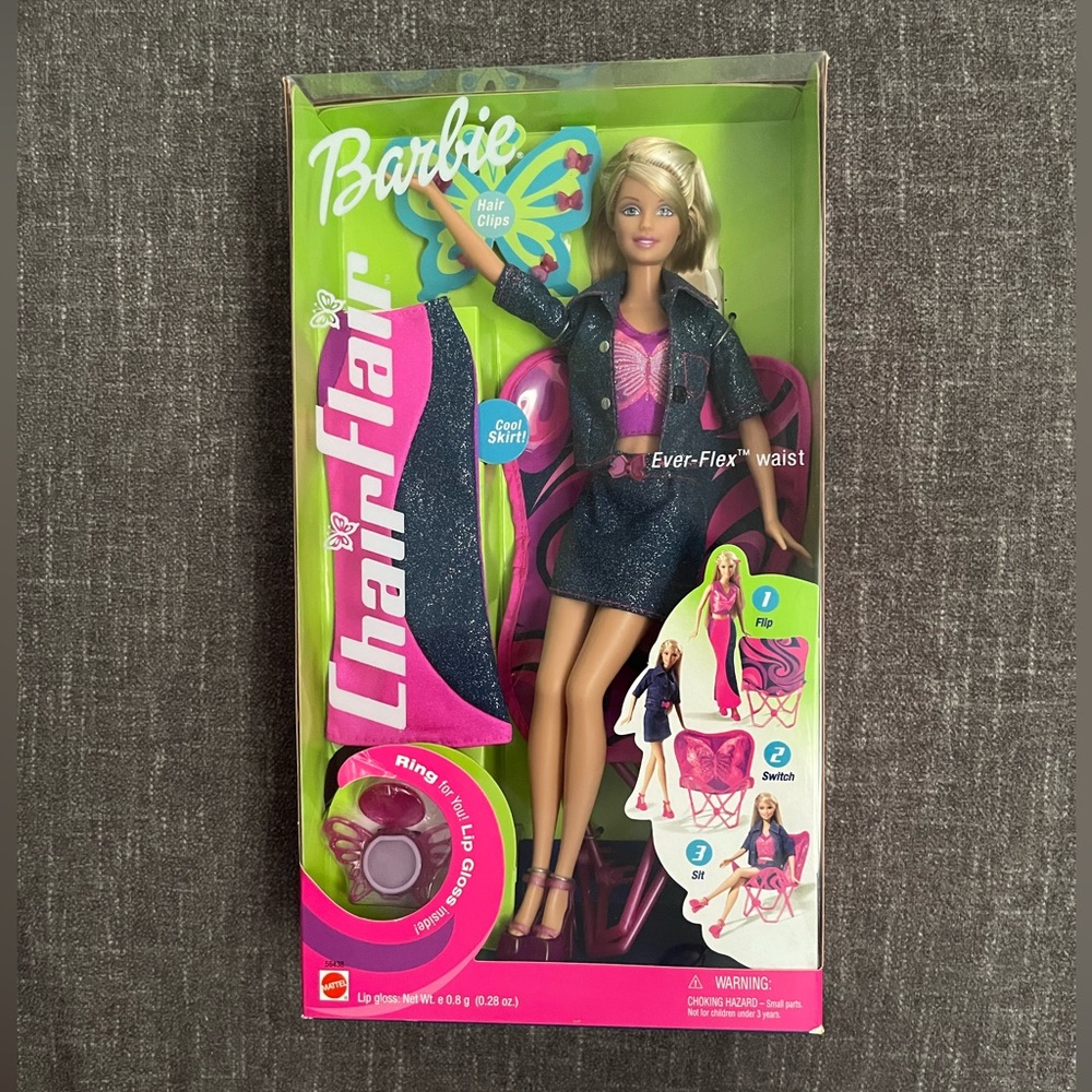 Chair Flair Barbie - 2002 Mattel